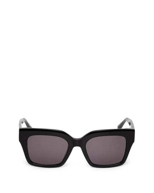 Barbour Black Lunettes De Soleil Carrées À Motif Tartan
