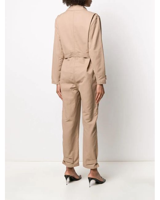 Stella McCartney Natural Buckle-Embellished Cargo Jumpsuit