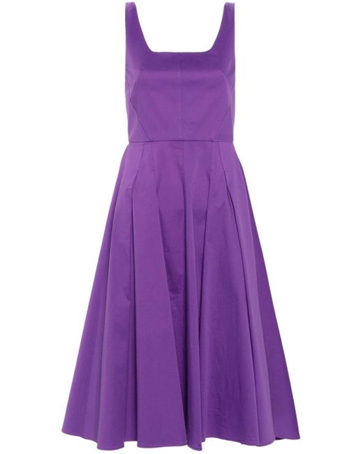 Blanca Vita Flared Midi-jurk in het Purple