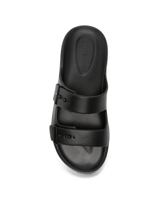 Tommy Hilfiger Black Double-Strap Sandals for men