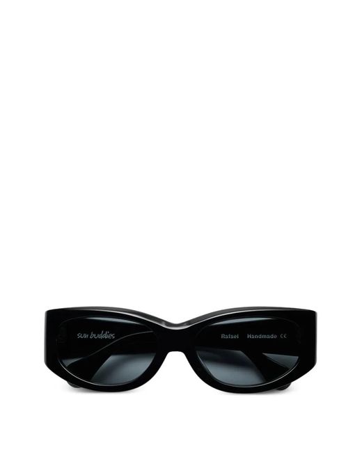 Sun Buddies Black Rafael Geometric-Frame Sunglasses