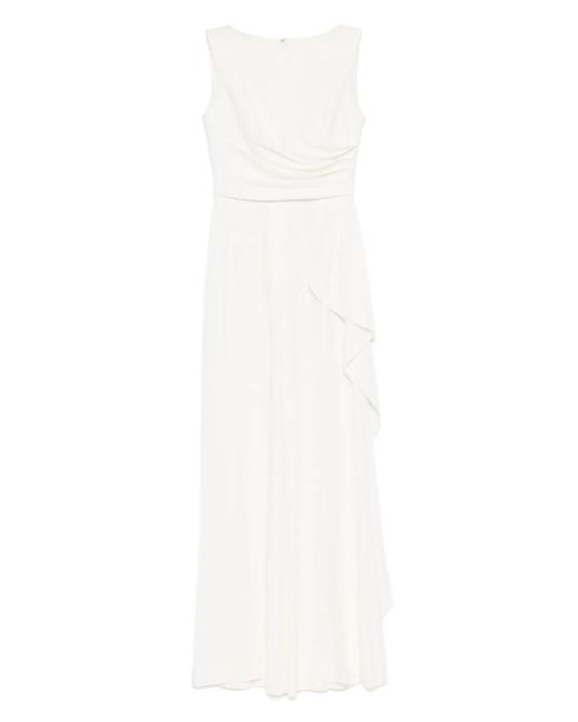 Elie Saab White Cady Jumpsuit