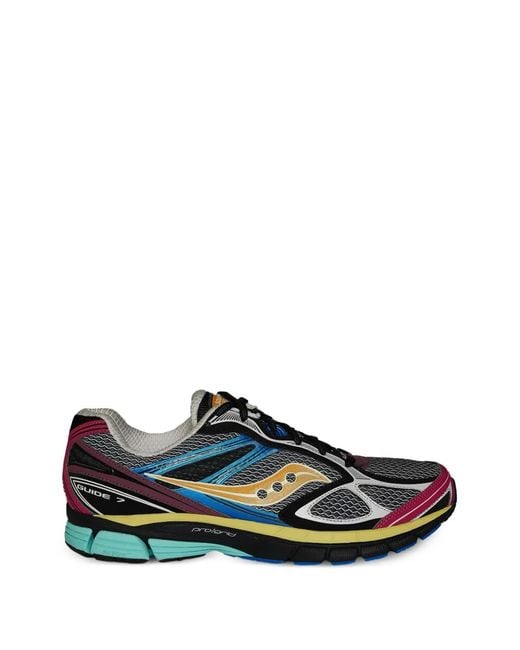 Saucony Black Guide 7 Mesh Sneakers for men