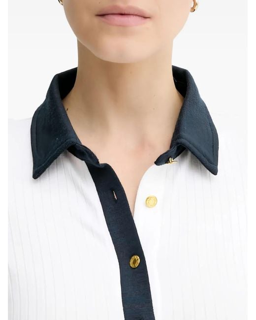 Rag & Bone Blue Contrasting-Trim Shirt