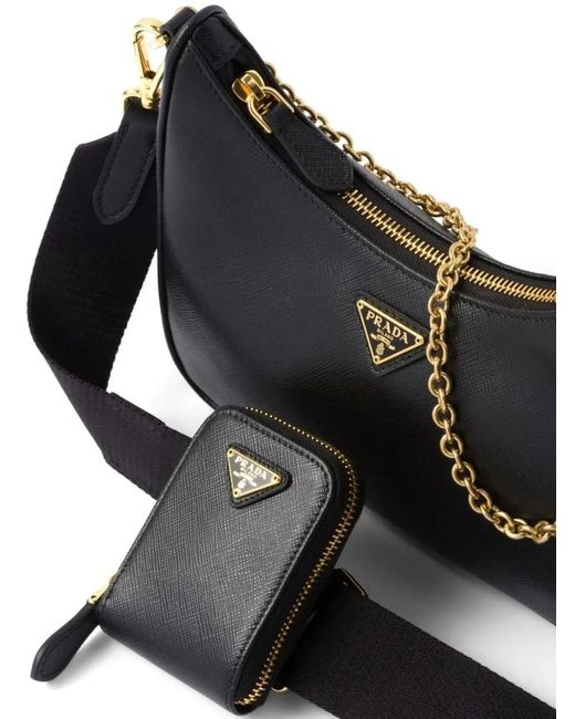 Borsa Re-Edition 2005 di Prada in Black