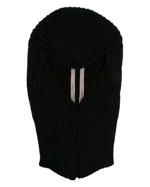 Rick Owens Black Skull Balaclava for men