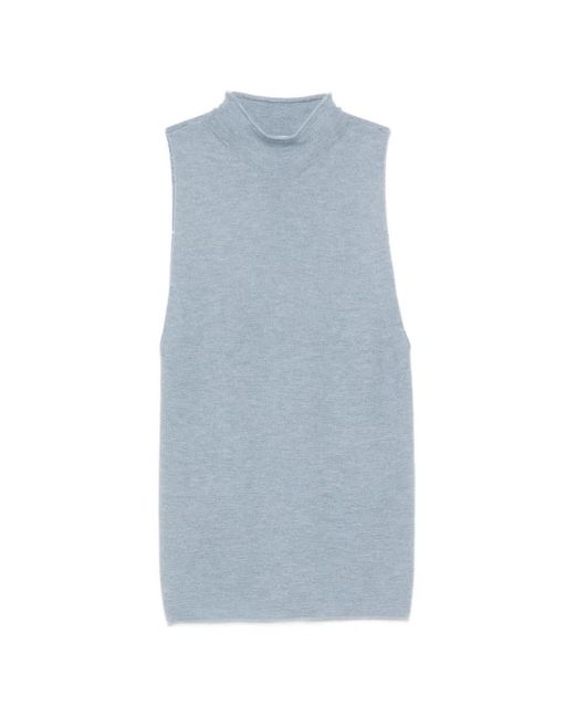 Bompard Blue Sleeveless Vest