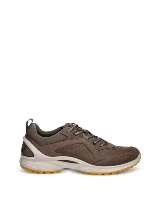 Ecco Brown Baskets Biom Energi En Cuir À Design Perforé for men