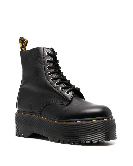 Dr. Martens Black 1460 Pascal Max Platform Boots