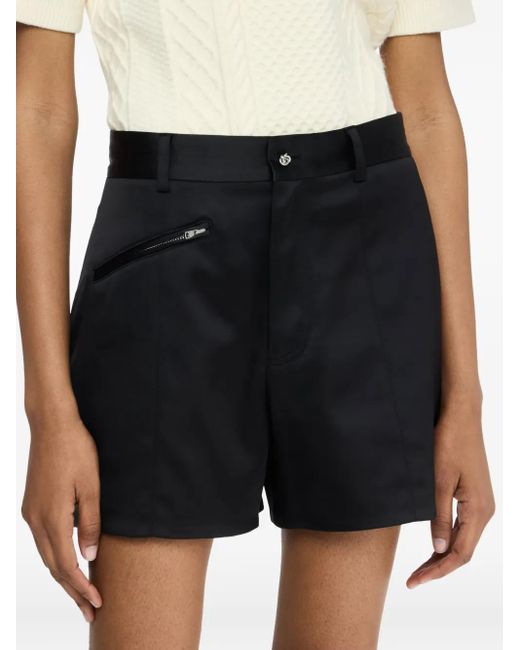 J.W. Anderson Black Zip-Pocket Tailored Shorts