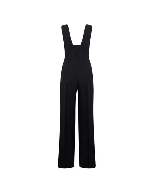 Philosophy Di Lorenzo Serafini Black Wide-Leg Sleeveless Jumpsuit