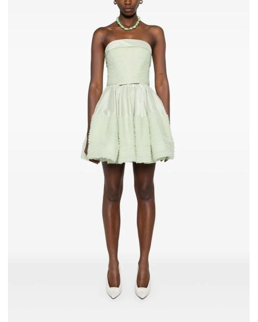 Viktor & Rolf Green Ruffled Mini Dress