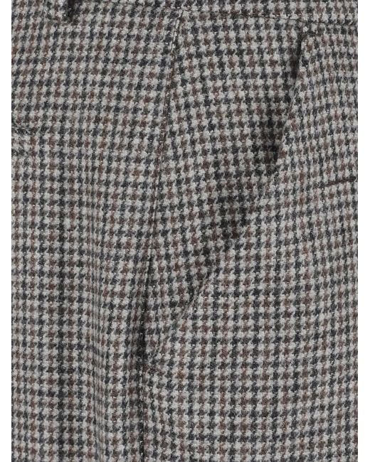 P.A.R.O.S.H. Gray Checked Trousers