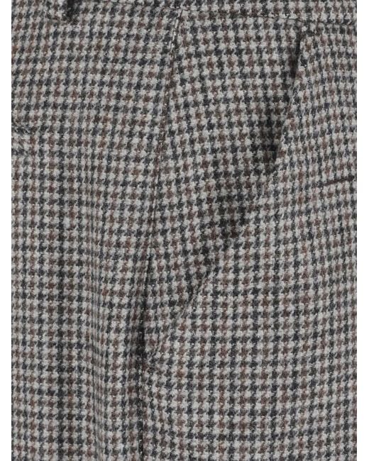 P.A.R.O.S.H. Gray Checked Trousers
