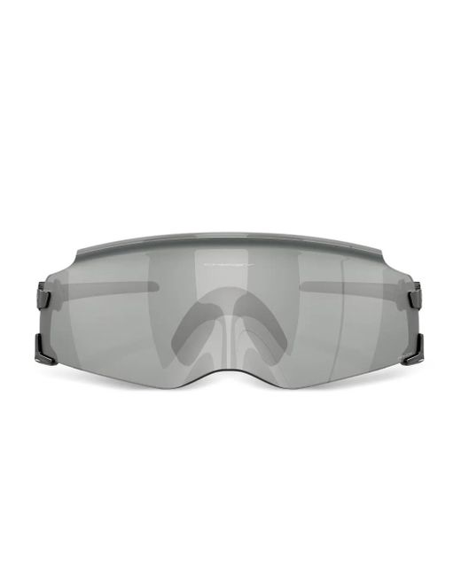 Oakley Gray Shield-Frame Sunglasses