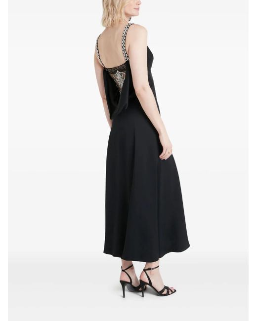 Temperley London Vネック マキシドレス Black