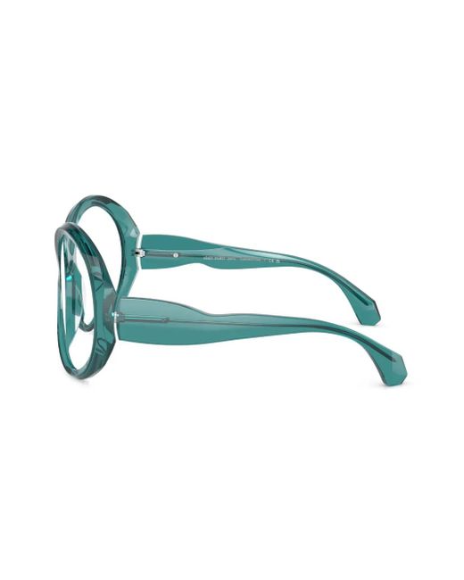 Alain Mikli Blue Round-Frame Glasses