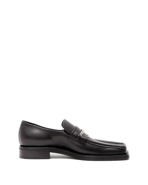 Martine Rose Black Chain-Detail Loafers