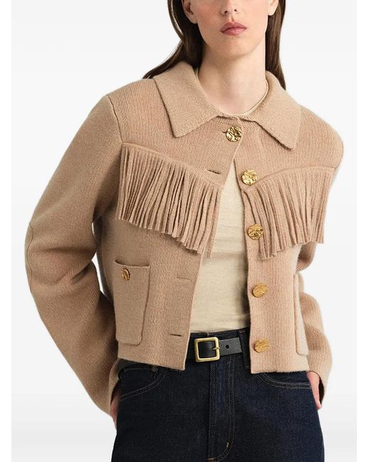 Cara Cara Natural Olympia Fringed Boxy Jacket