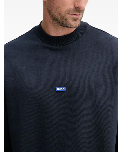 Sweat À Logo Appliqué HUGO pour homme en coloris Blue