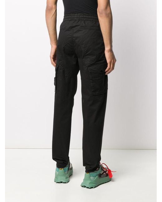 stone island elasticated cuff chino trousers