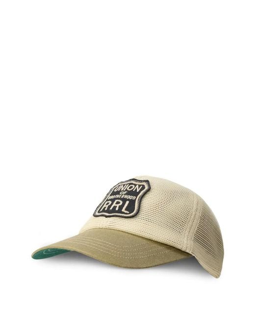 RRL Metallic Logo-Patch Mesh Cap for men