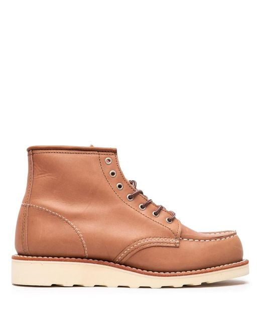 Red Wing Brown Moc Toe Legacy Boots