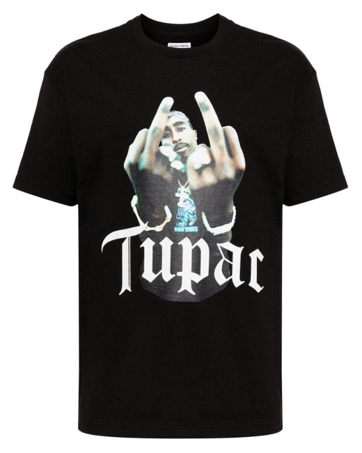 T-shirt TUPAC di Wacko Maria in Black da Uomo