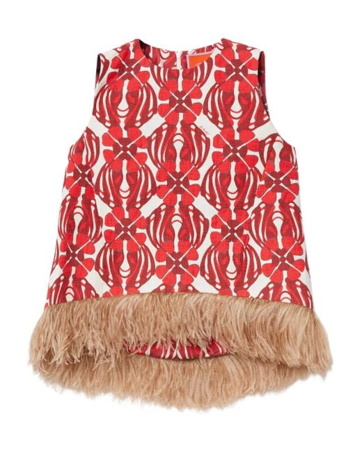 LaDoubleJ Red La Scala Top