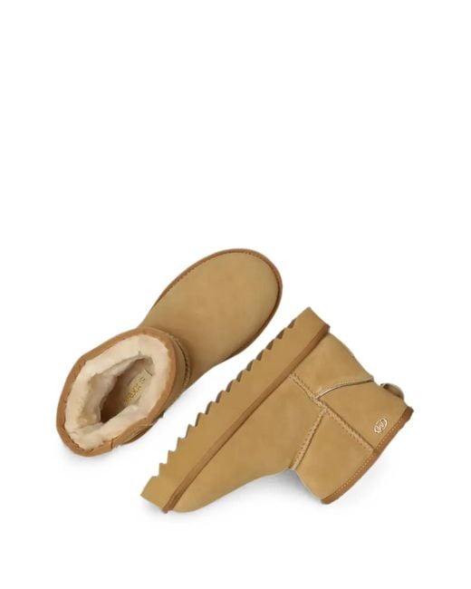 Mexx Brown Suede Platform Boots