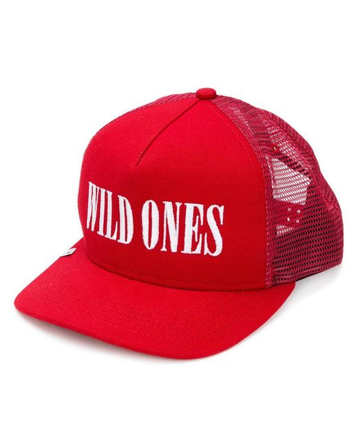 帽子 AMIRI WILD ONES TRUCKER HAT Amiri Wild Ones Baseball Cap in Red for Men | Lyst