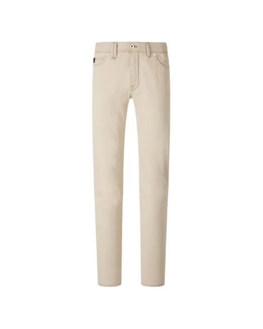 Brioni Natural Patch Pocket Straight-Leg Jeans for men
