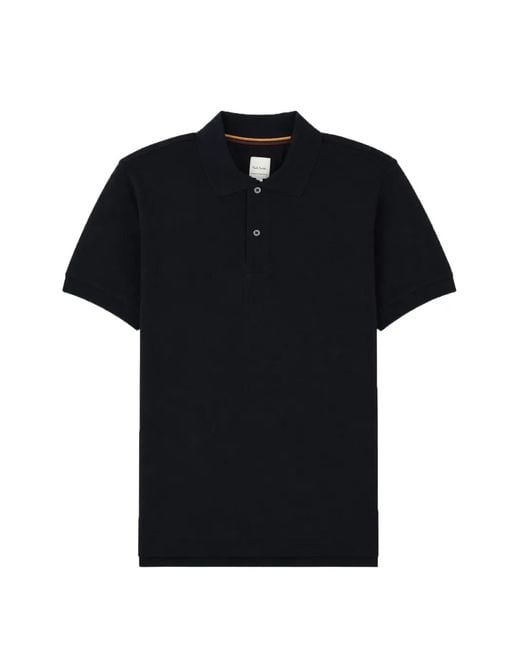 Paul Smith Black Short-Sleeve Polo Shirt for men