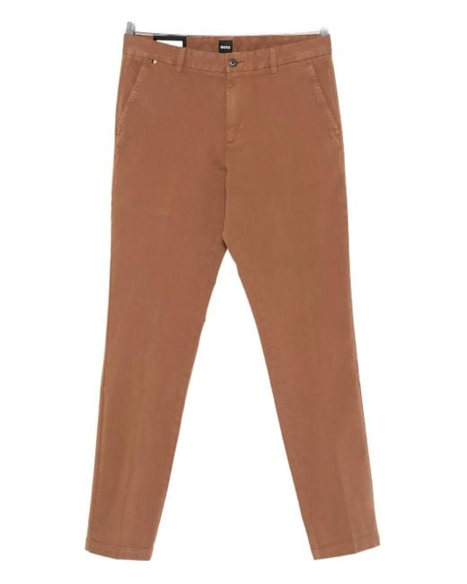メンズ Boss ツイルパンツ Brown