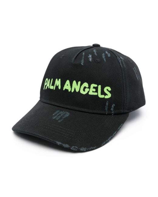 Cappello da baseball con stampa di Palm Angels in Black