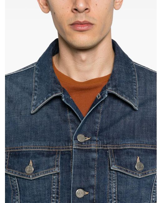 Jacob Cohen Blue Medium Cotton Elastane Outerwear for men