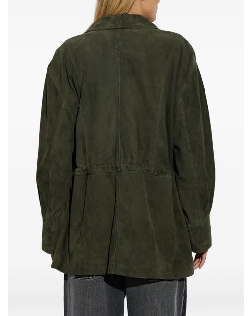 Arma Green Maeve Suede Jacket