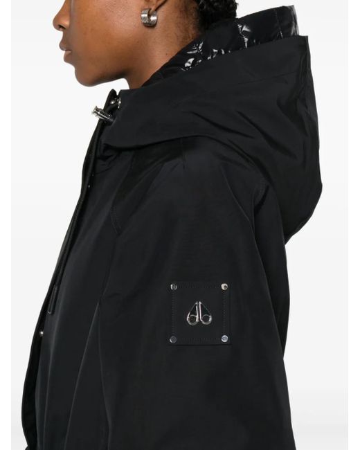 Moose Knuckles Black Hooded Jacket