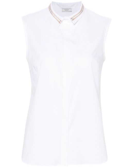 Camicia smanicata di Peserico in White