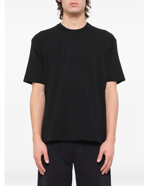 CFCL Black Tc Soft Crew-Neck T-Shirt for men