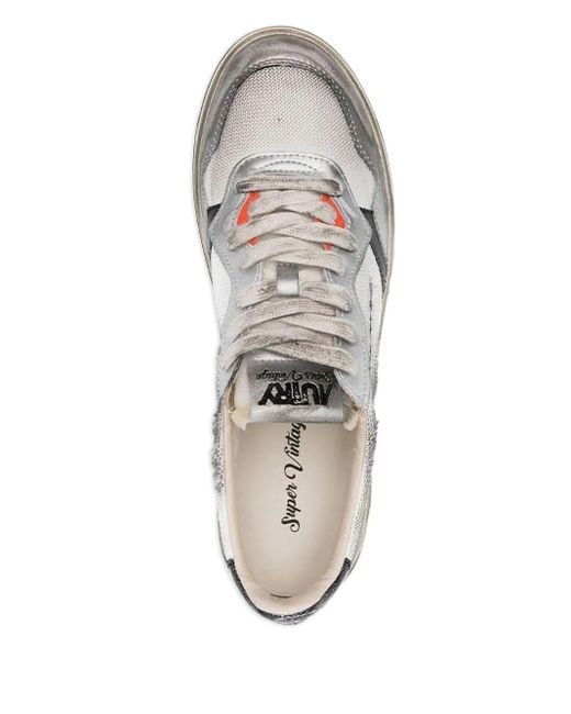 Autry White Medalist Low-Top Sneakers
