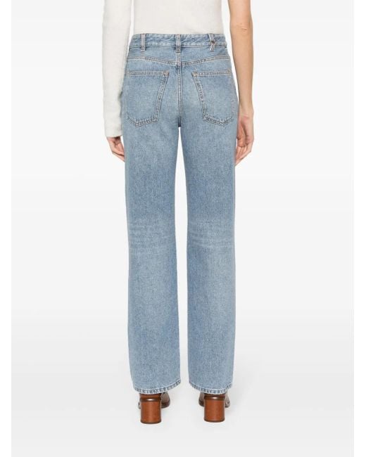 Jean Ample À Taille Basse Chloé en coloris Blue