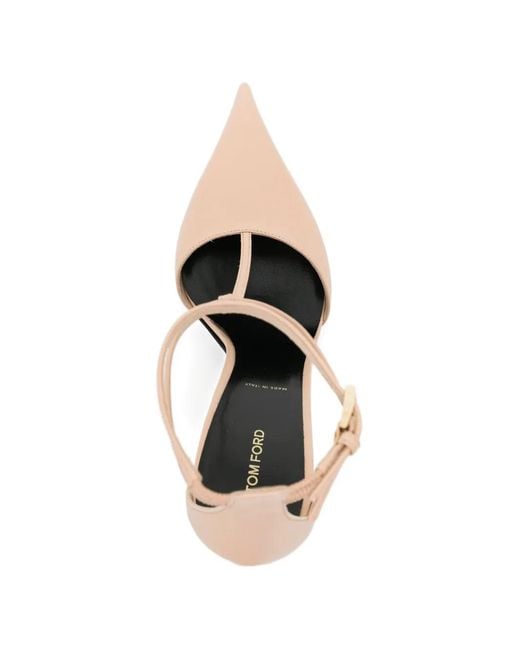 Tom Ford White Escarpins À Talon Épais 110 Mm