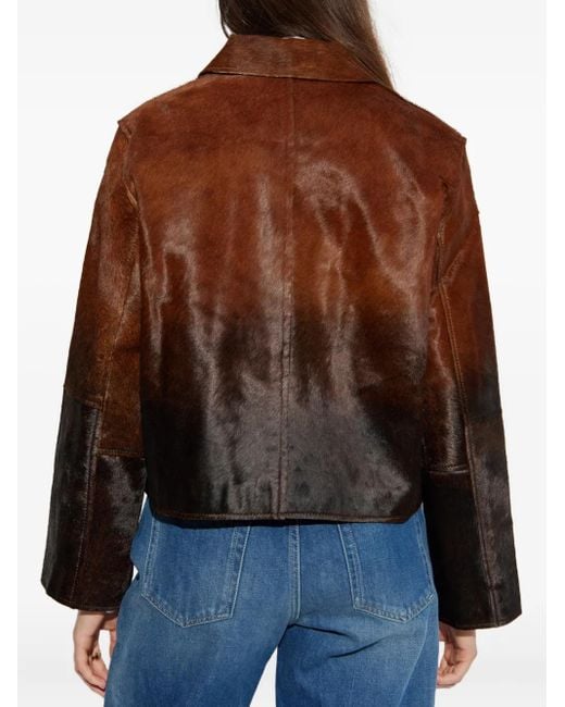 Samsøe & Samsøe Brown Salylo Lederjacke