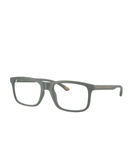 ARMANI EXCHANGE Green Rectangular-Frame Glasses for men
