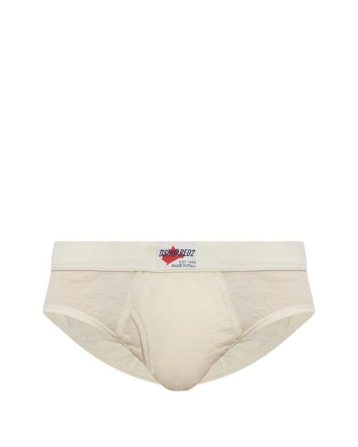 DSquared² Ski Pass Slip in het White voor heren