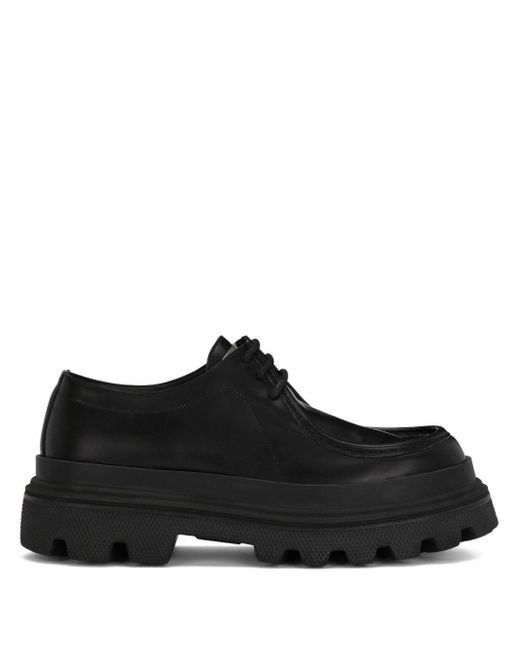 Dolce & Gabbana Klassische Derby-Schuhe in Black für Herren