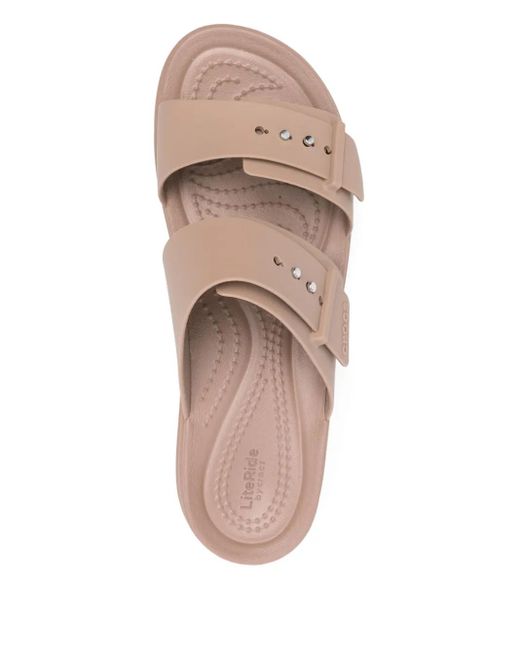 CROCSTM Pink 40Mm Brooklyn Double-Buckle Sandals