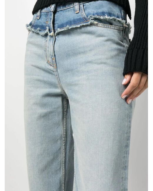 Givenchy Blue Low-Rise Straight-Leg Jeans