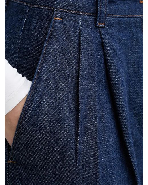 A.P.C. Blue Ginny Pleated Jeans